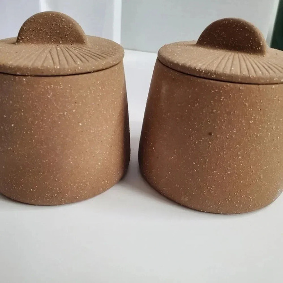 BNIB Magenta Citrine Terracotta Spice Jar Set - Picture 2 of 4